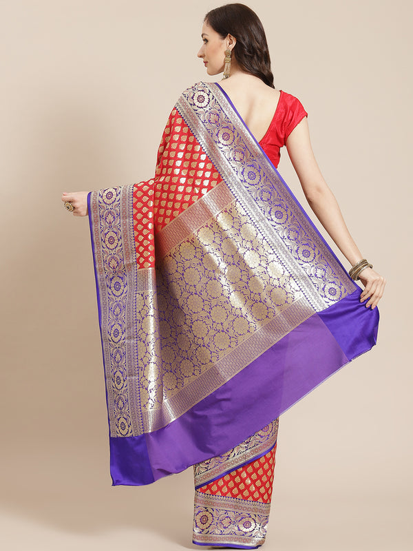Banarasi Semi Silk Zari Woven Saree