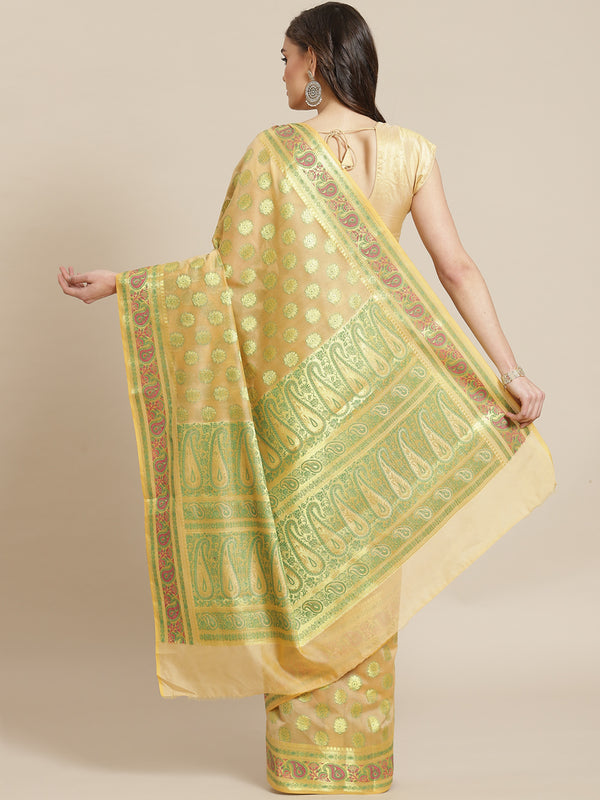 Banarasi Semi Silk Cutwork Saree