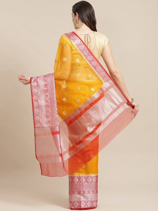 Organza Silk ZariBooti Saree
