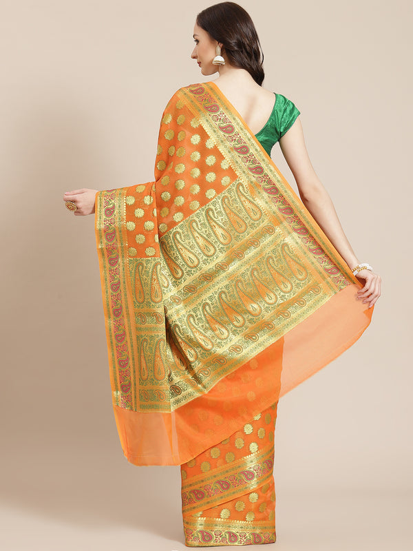 Banarasi Semi Silk Cutwork Saree