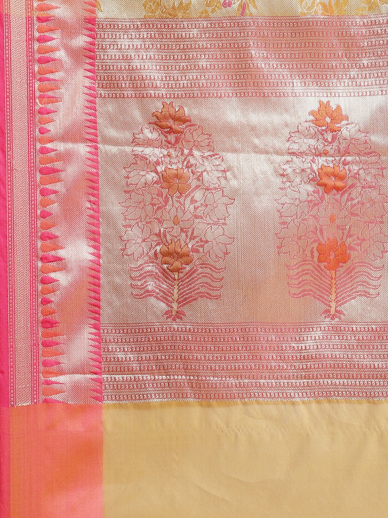 Brocade Semi Silk Banarasi Saree