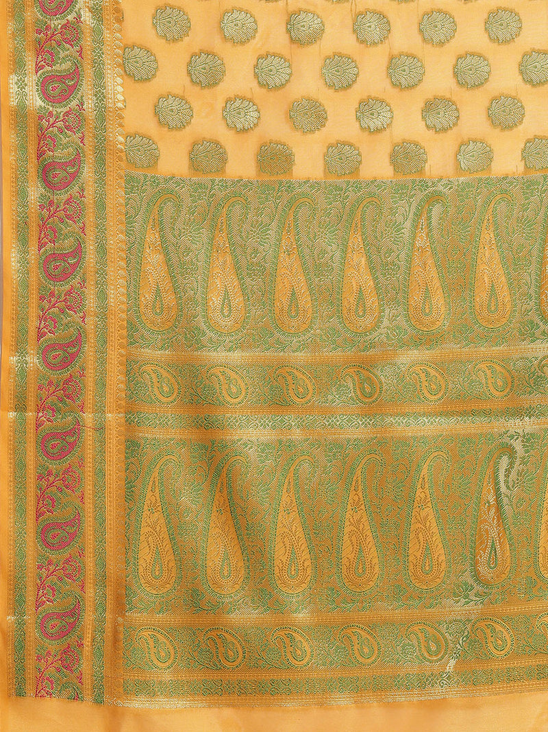 Banarasi Semi Silk Cutwork Saree