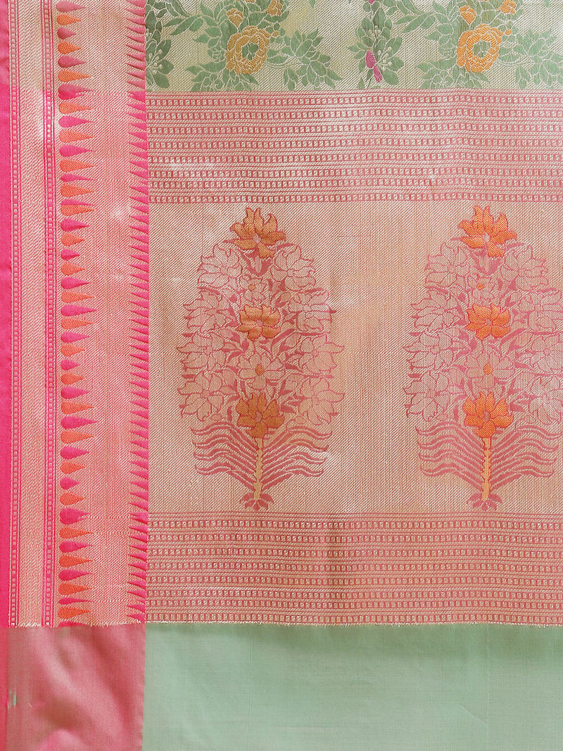 Brocade Semi Silk Banarasi Saree