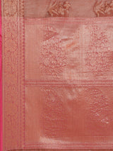 Rust colored semi cotton saree