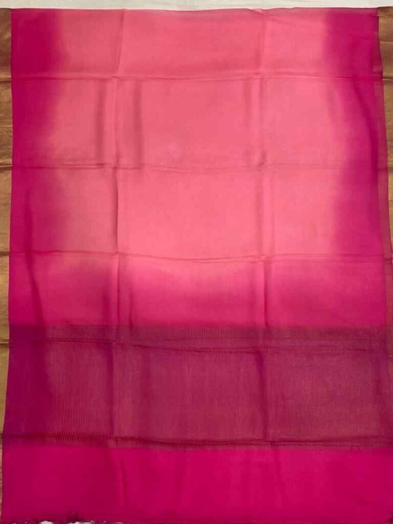 Pink Chiffon Silk Pure Banarasi Dupatta