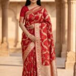 Banarasi Cotton Silk Red Saree