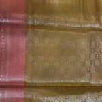 Banarasi Semi Silk Saree In Mustard Colour With ZigZag Zari Work