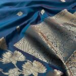 Blue Semi Silk Banarasi Saree
