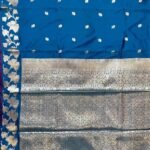 Blue Semi Silk Banarasi Saree