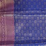 Royal Blue Semi Silk Banarasi Saree