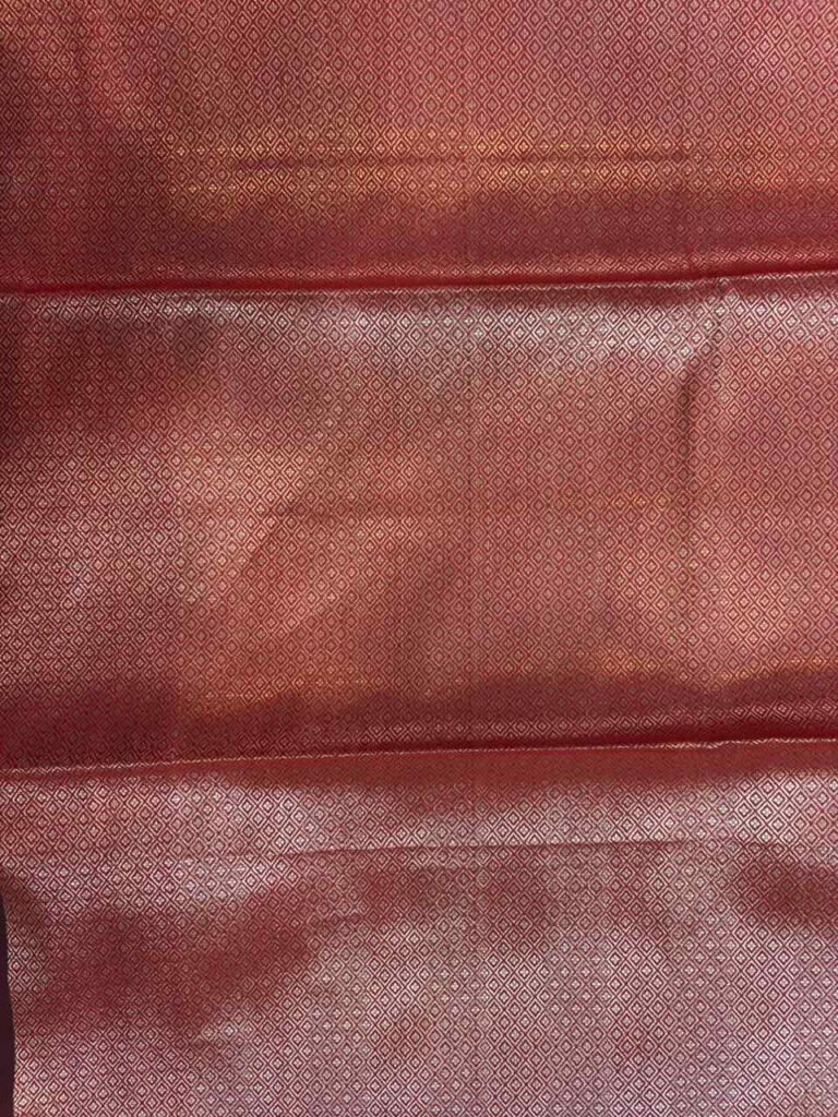 Chiku Semi Silk Banarasi Saree