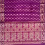 Magenta Cotton Silk Pure Banarasi Saree