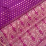 Magenta Cotton Silk Pure Banarasi Saree