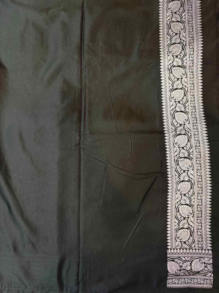Black Mashru Silk Banarasi Saree