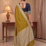 Golden Munga Silk Banarasi Saree