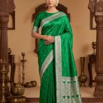 Green Mashru Silk Banarasi Saree