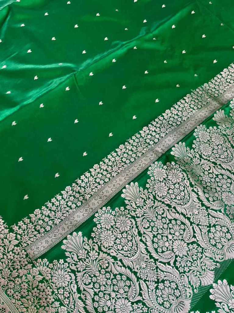 Green Mashru Silk Banarasi Saree