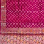Magenta Munga Silk Banarasi Saree