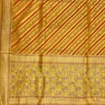 Mustard Handwoven Khaddi Georgette Banarasi Silk Saree
