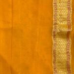 Mustard Handwoven Khaddi Georgette Banarasi Silk Saree