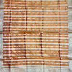 Orange Semi Silk Banarasi Dress Material