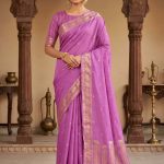 Pink Handwoven Mango Silk Banarasi Saree