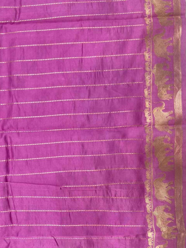 Pink Handwoven Mango Silk Banarasi Saree