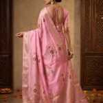 Pink Viscose Silk Pure Banarasi Saree