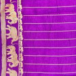 Purple Handwoven Mango Silk Banarasi Saree