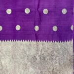 Purple Munga Silk Banarasi Saree