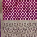 Rani Pink Khaddi Georgette Banarasi Silk Saree