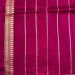 Magenta Handwoven Raw Mango Silk Banarasi Saree
