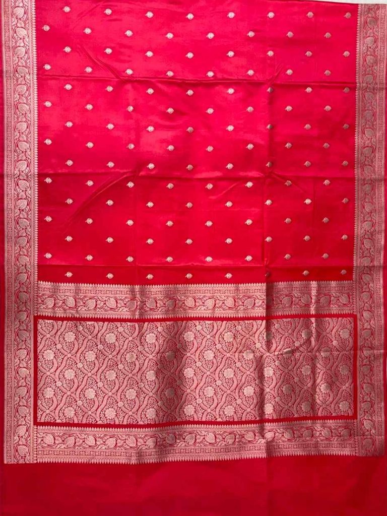 Red Mashru Silk Banarasi Saree
