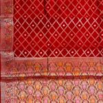 Red Munga Silk Banarasi Saree