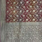 Rosegold Handwoven Khaddi Georgette Banarasi Silk Saree