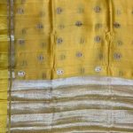 Yellow Viscose Silk Pure Banarasi Saree With Red Minakari & Floral Boota Work