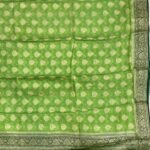 Green Chiffon Silk Pure Banarasi Dupatta