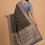 Black Cotton Silk Banarasi Saree