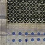 Black Cotton Silk Pure Banarasi Saree