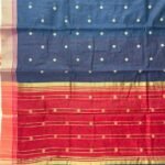 Blue Cotton Silk Banarasi Saree