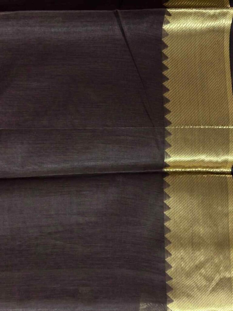 Coffee Brown Cotton Silk Banarasi Saree