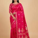 Red Semi Silk Banarasi Saree