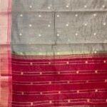 Grey Cotton Silk Banarasi Saree