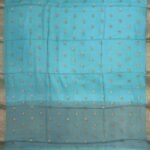 Light Blue Chiffon Silk Pure Banarasi Dupatta