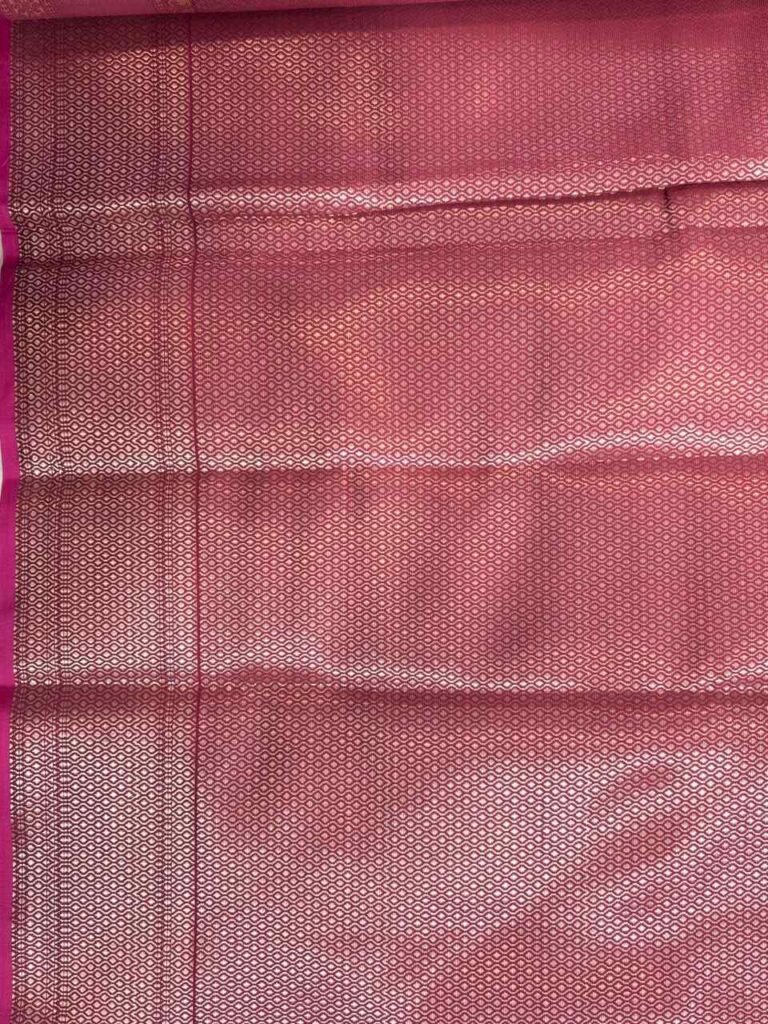 Maroon Semi Silk Banarasi Saree