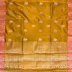 Mustard Semi Silk Banarasi Saree