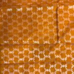 Mustard Semi Kataan Silk Banarasi Saree
