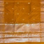 Mustard Semi Silk Banarasi Saree