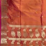 Orange Semi Silk Banarasi Saree