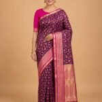 Purple Cotton Silk Banarasi Saree